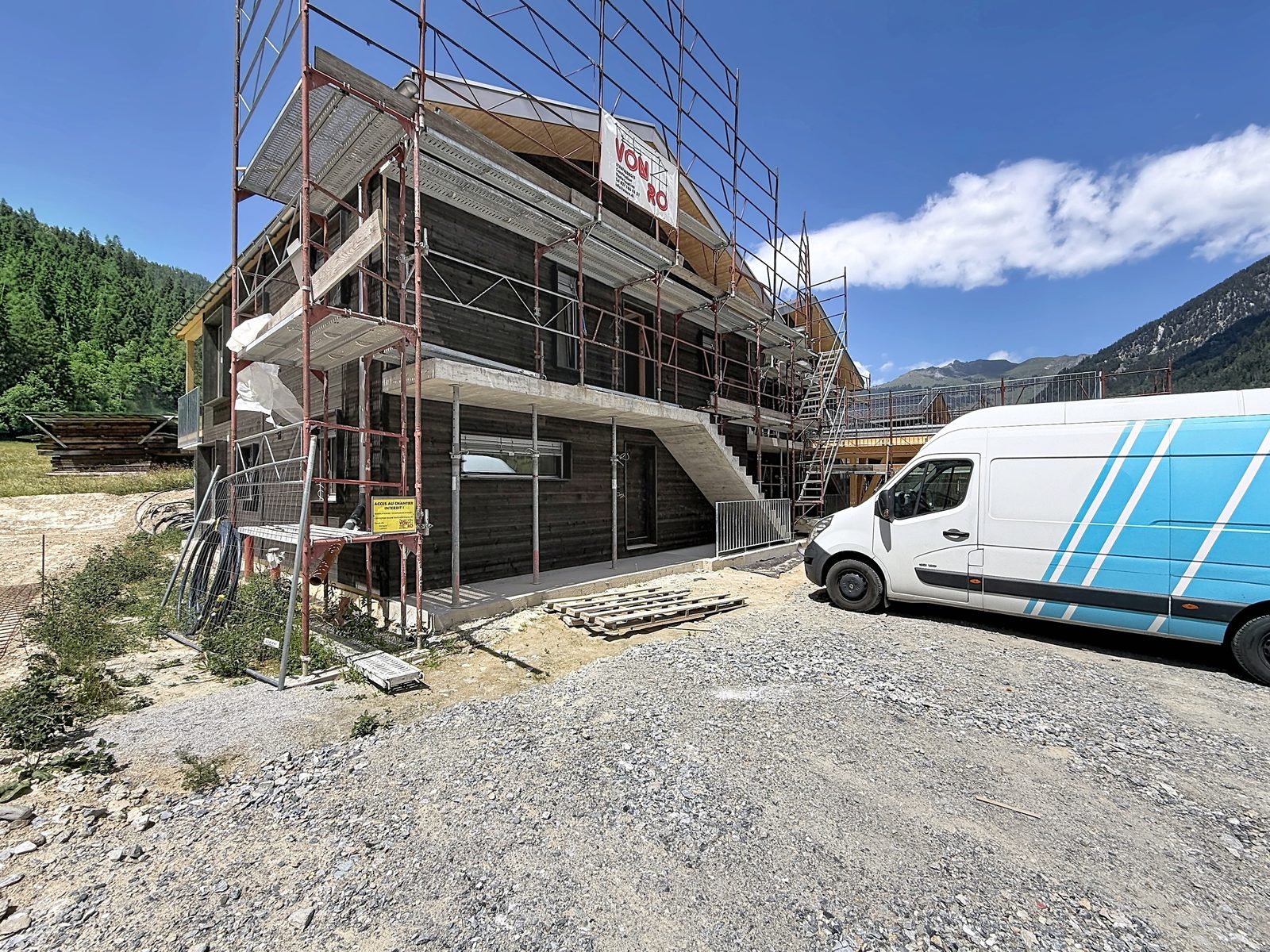 Vue du chantier de la Résidence Aureus